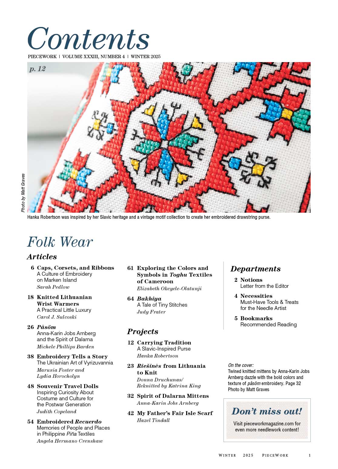 PieceWork Winter 2025