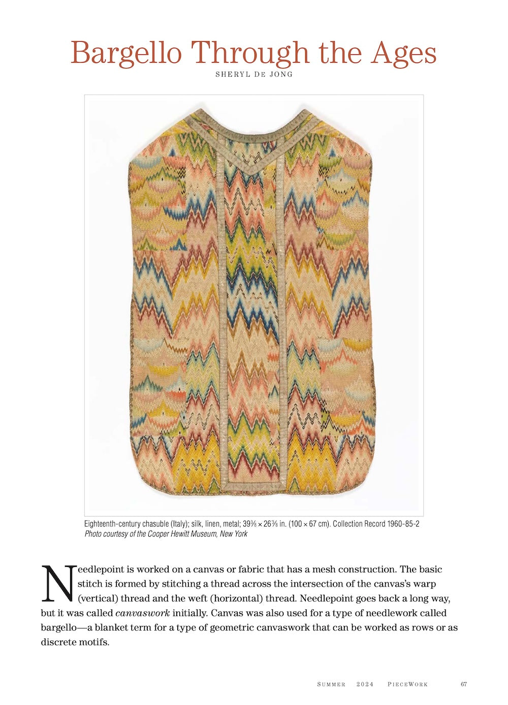 PieceWork Summer 2024