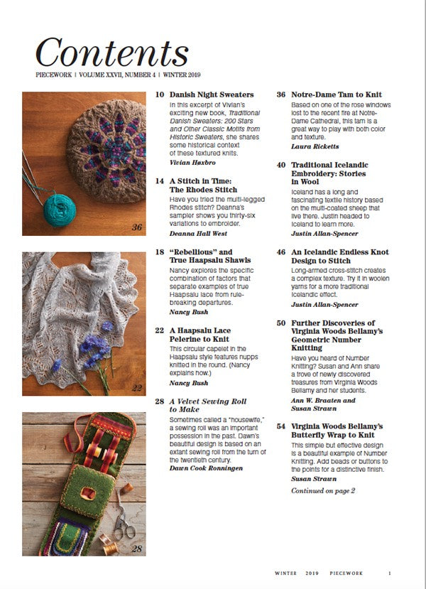 PieceWork Winter 2019