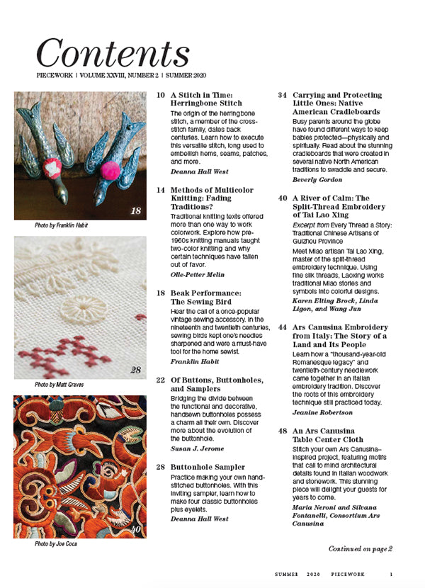 PieceWork Summer 2020