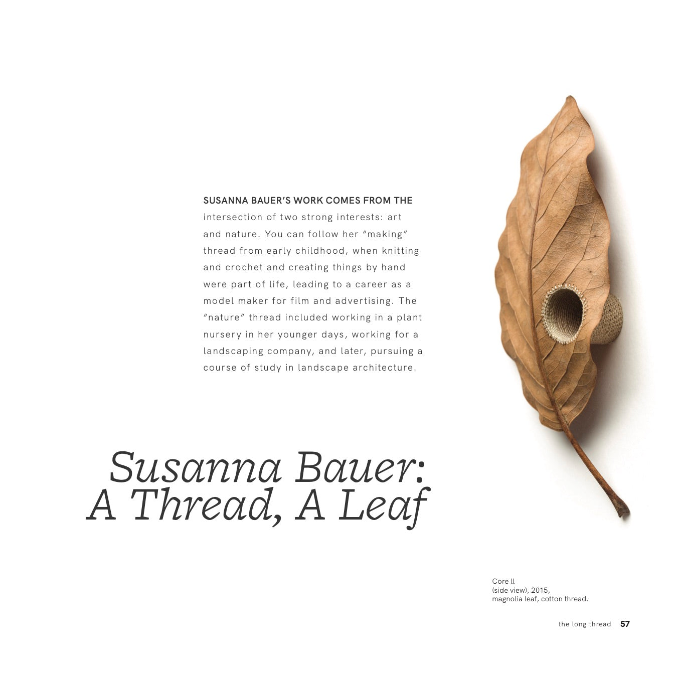 The Long Thread Special Issue