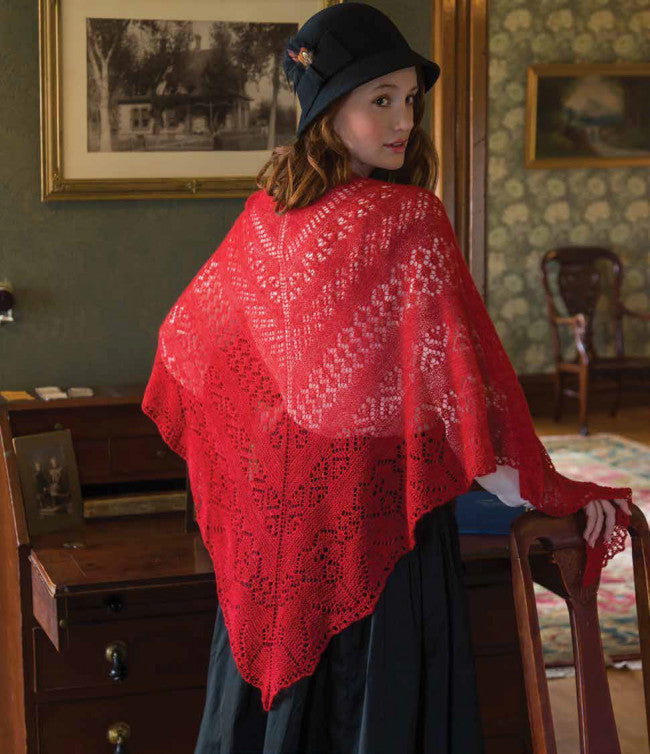 Fire and Rose Shawl Knitting Pattern DownloadImage