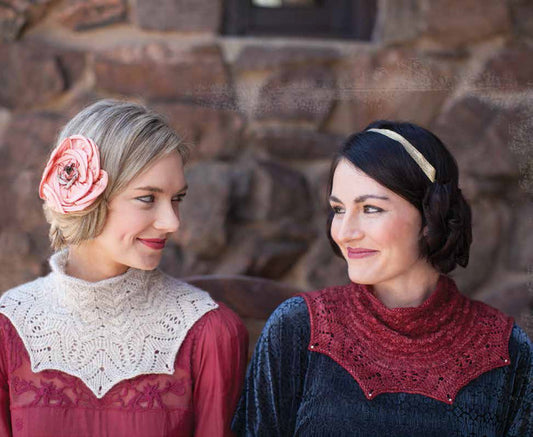 Snowdrop and Rose Red Cowl Knitting Pattern DownloadImage