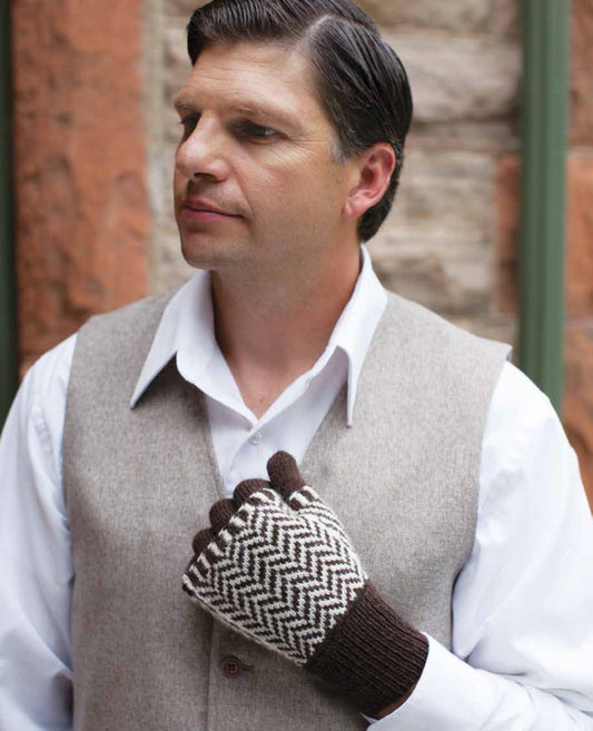 Men's Driving Gloves Knitting Pattern DownloadImage