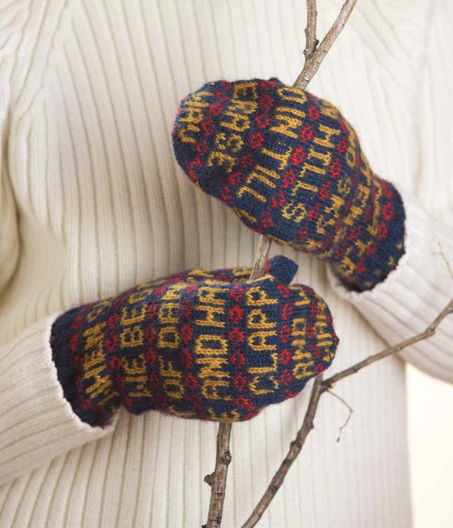 Poetry Mittens to Knit 2.0 Knitting Pattern DownloadImage