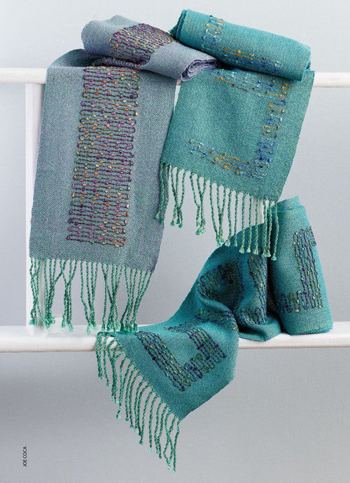 Iridescent Inlaid Scarves by Line DuFour Weaving Pattern DownloadImage