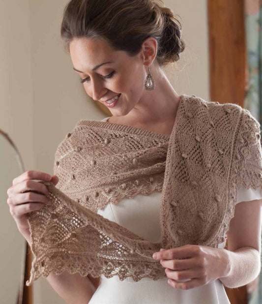 Dutch Lace Crescent Knitted Scarf PatternImage