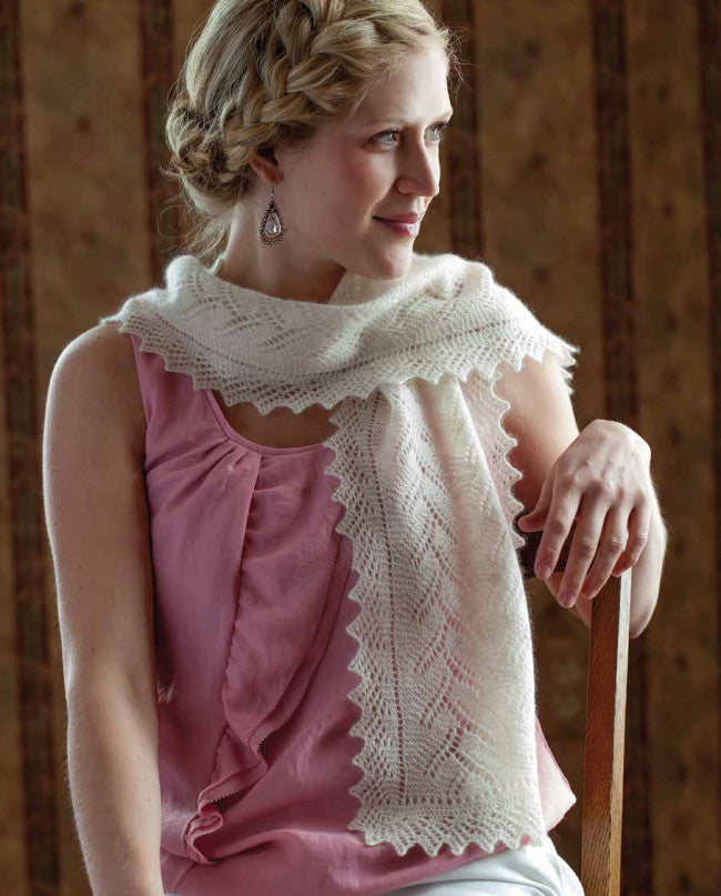 Koloski (Ears-of-Wheat) Knitted Scarf PatternImage