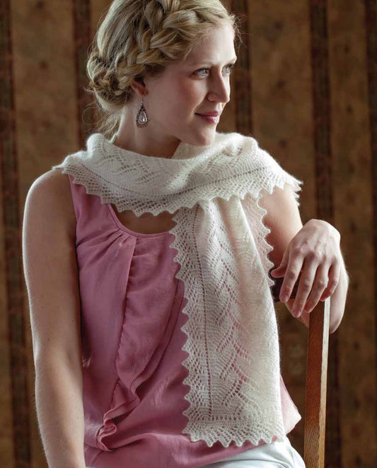 Koloski (Ears-of-Wheat) Knitted Scarf PatternImage