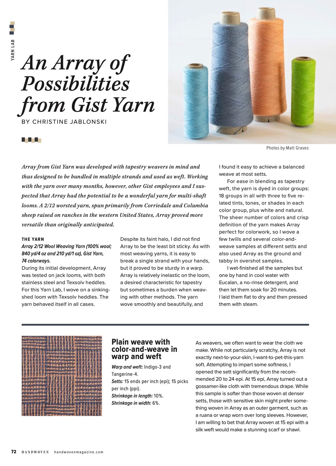 Handwoven September/October 2022