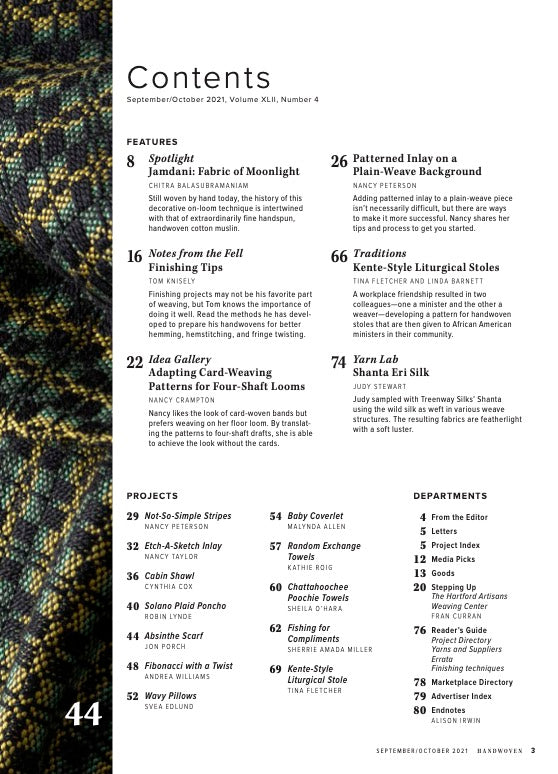 Handwoven September/October 2021