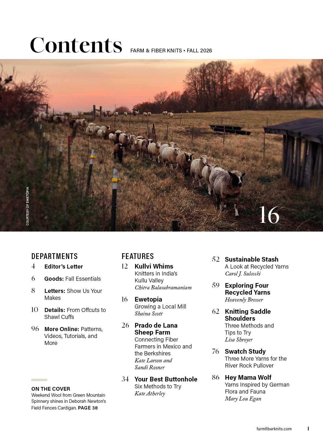 Farm & Fiber Knits Fall 2026