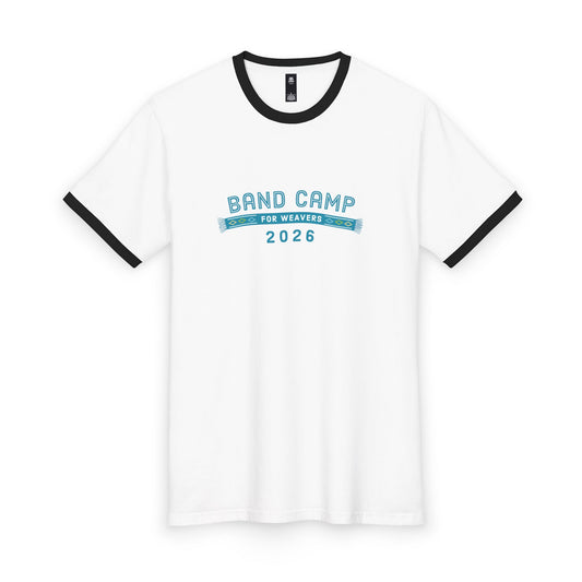 Band Camp 2026 Ringer Tee — "Band Camp for Weavers"