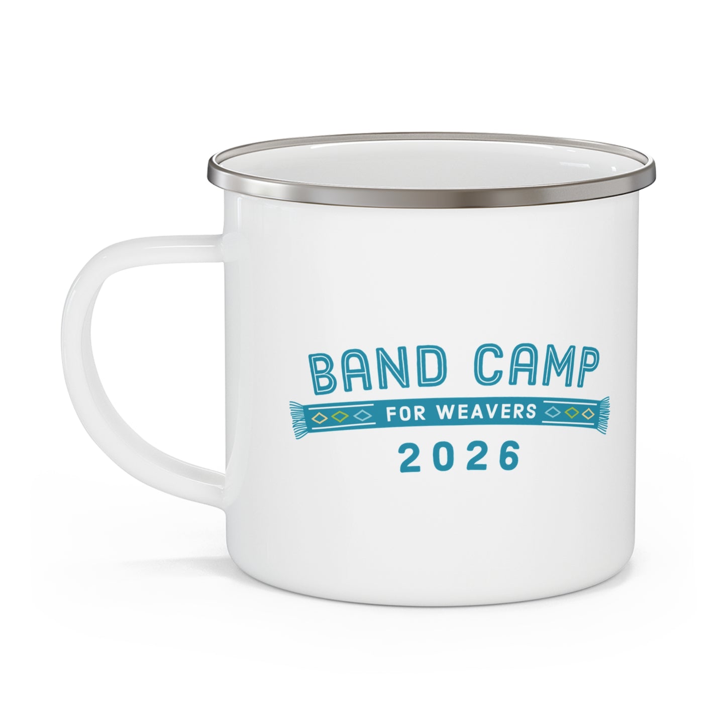 Band Camp for Weavers 2026 Enamel Mug