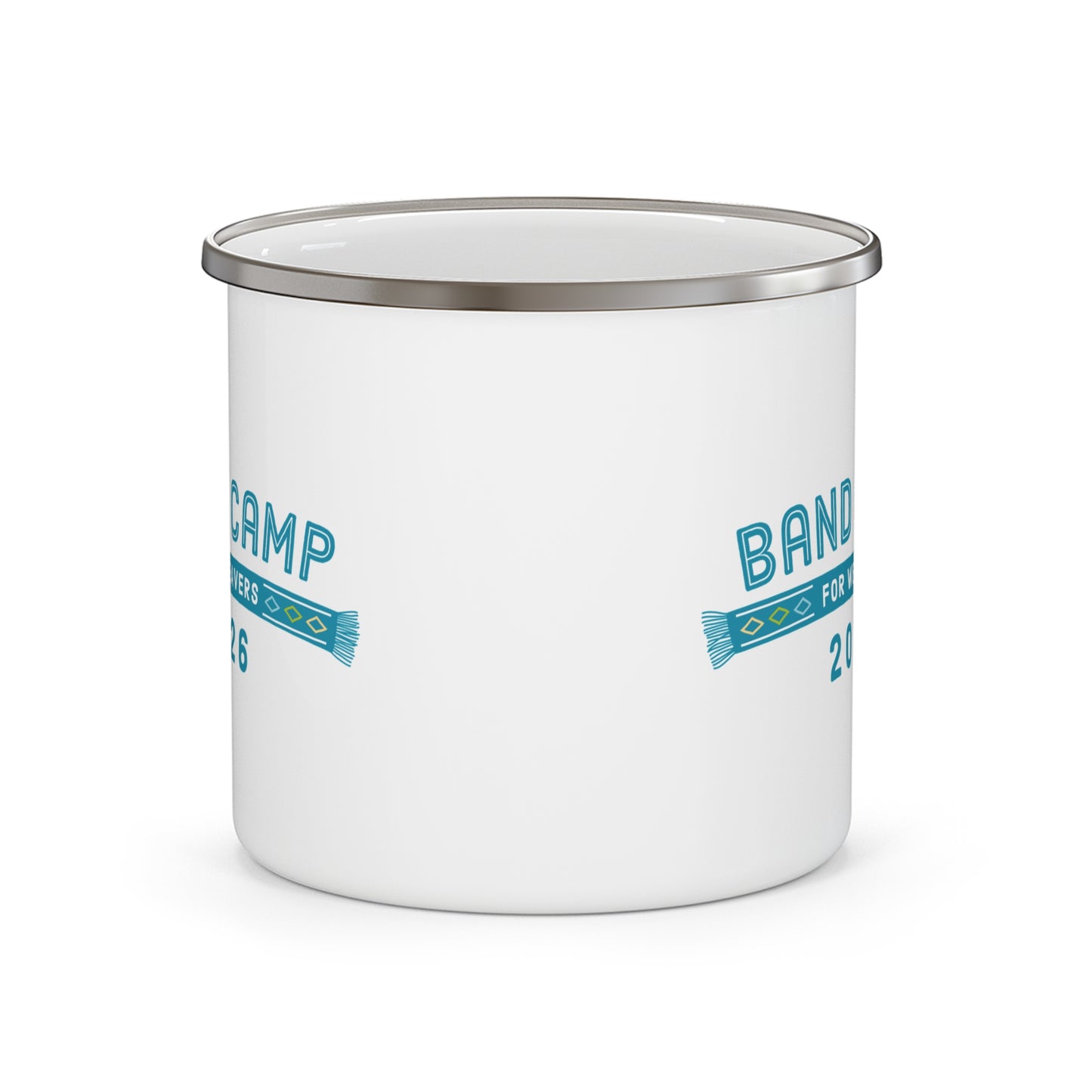 Band Camp for Weavers 2026 Enamel Mug