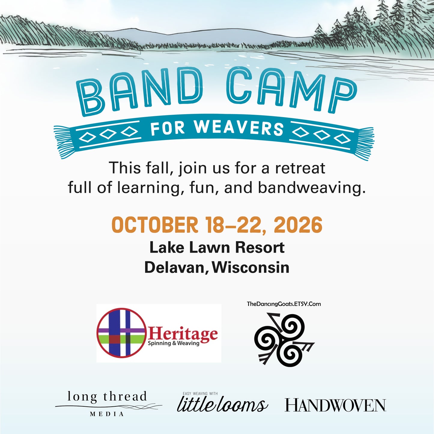 Band Camp for Weavers (October 18–22, 2026 | Delavan, Wisconsin)