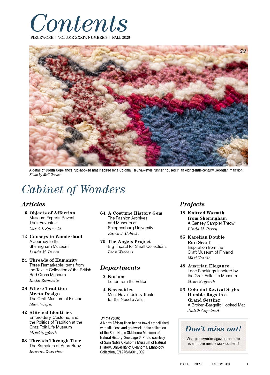 PieceWork Fall 2026