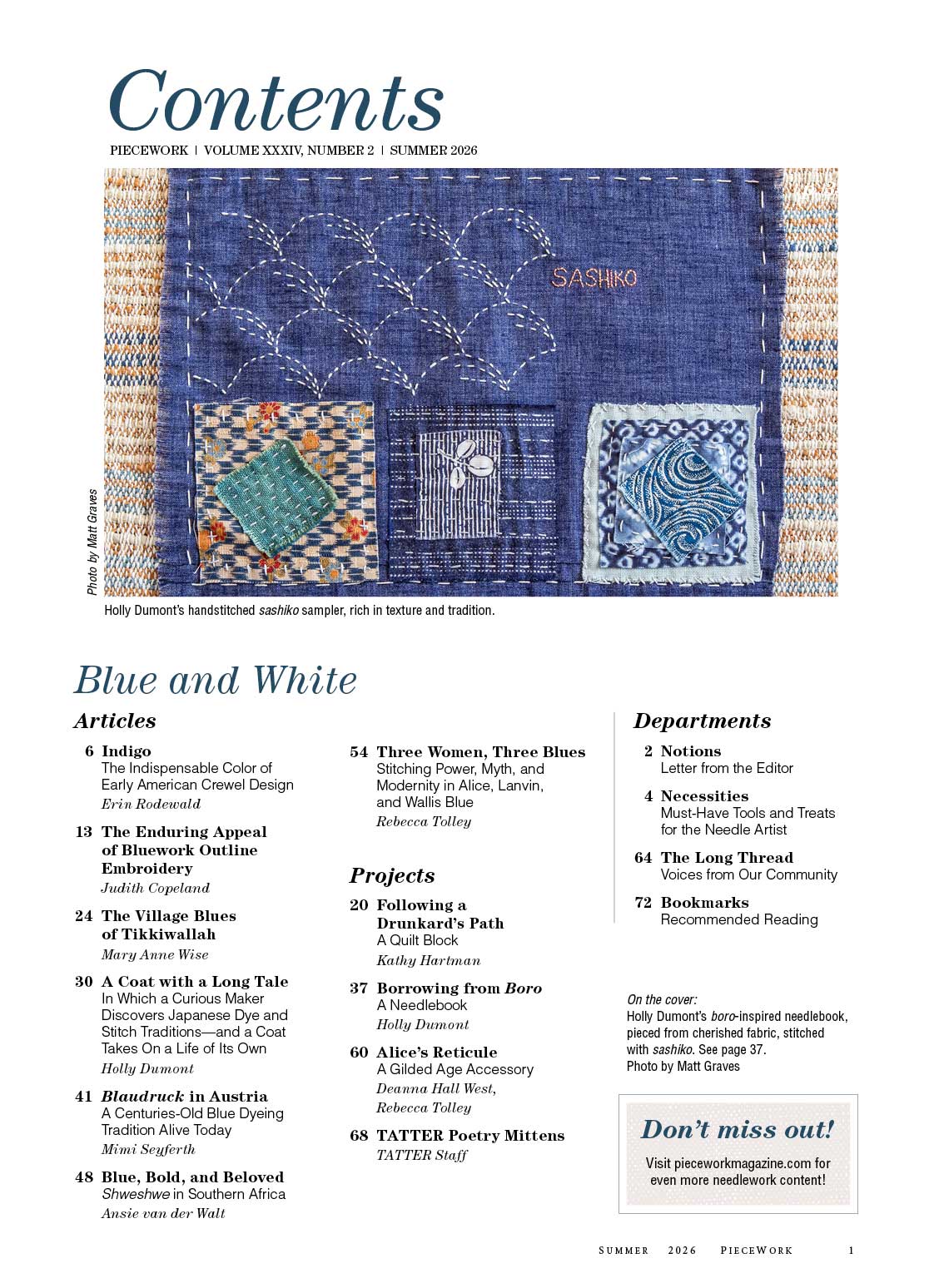 PieceWork Summer 2026 – Long Thread Media