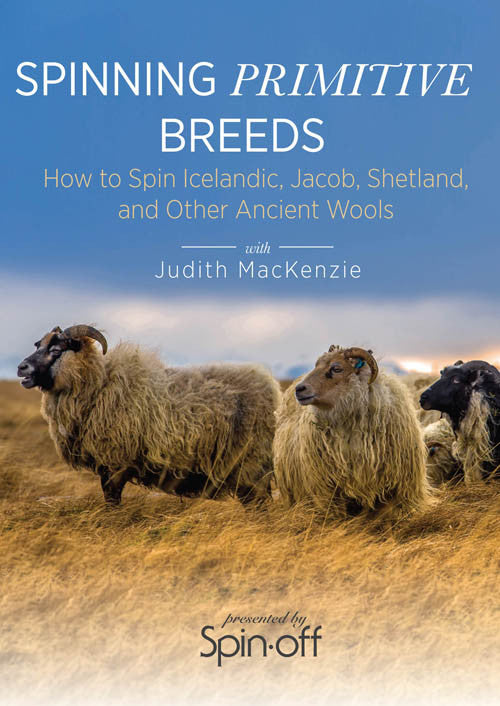 Spinning Primitive Breeds: How to Spin Icelandic, Jacob, Shetland, and Other Ancient Wools Video DownloadImage