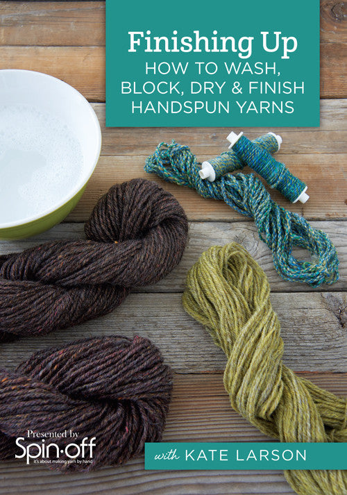 Finishing Up with Kate Larson: How to Wash, Block, Dry & Finish Handspun Yarns Video DownloadImage