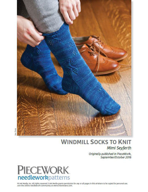 Windmill Socks to Knit Knitting Pattern DownloadImage