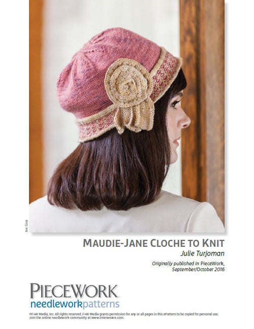 Maudie-Jane Cloche to Knit Knitting Pattern DownloadImage