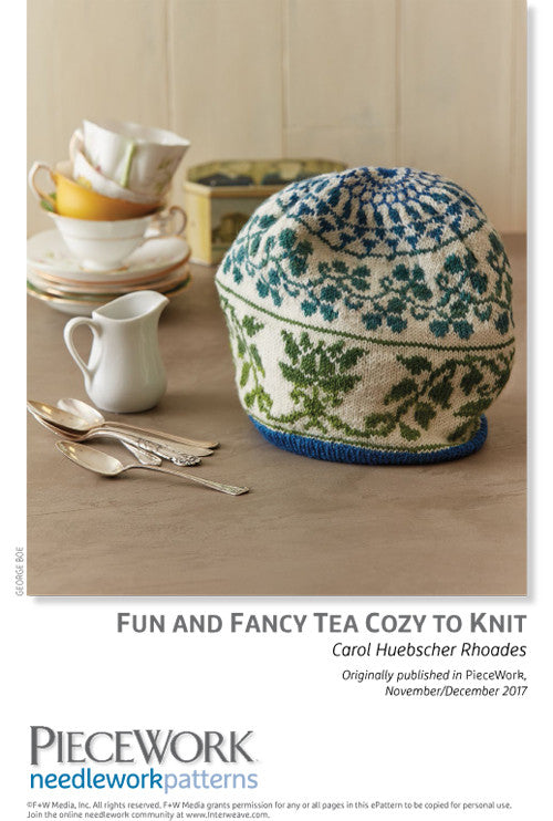 Fun and Fancy Tea Cozy to Knit Pattern DownloadImage