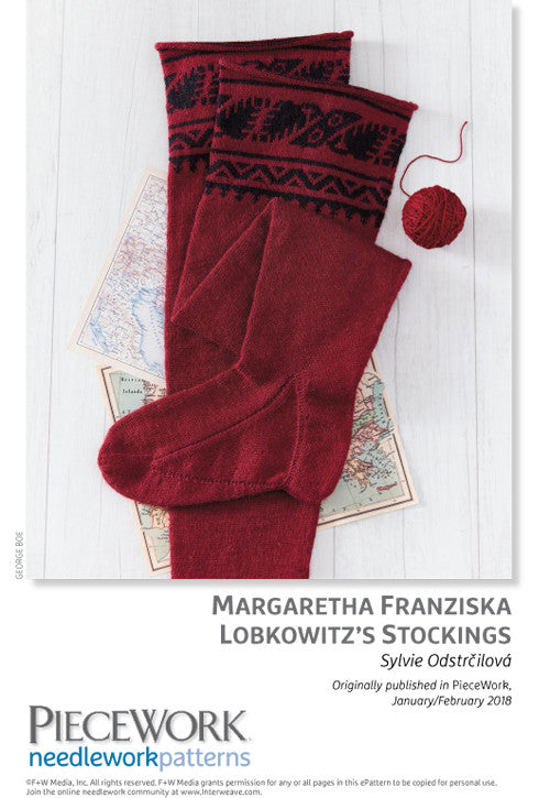 Margaretha Franziska Lobkowitz's Stockings Pattern DownloadImage