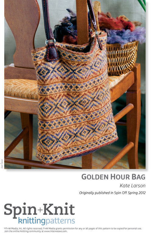 Golden Hour Bag Spinning Knitting Pattern DownloadImage