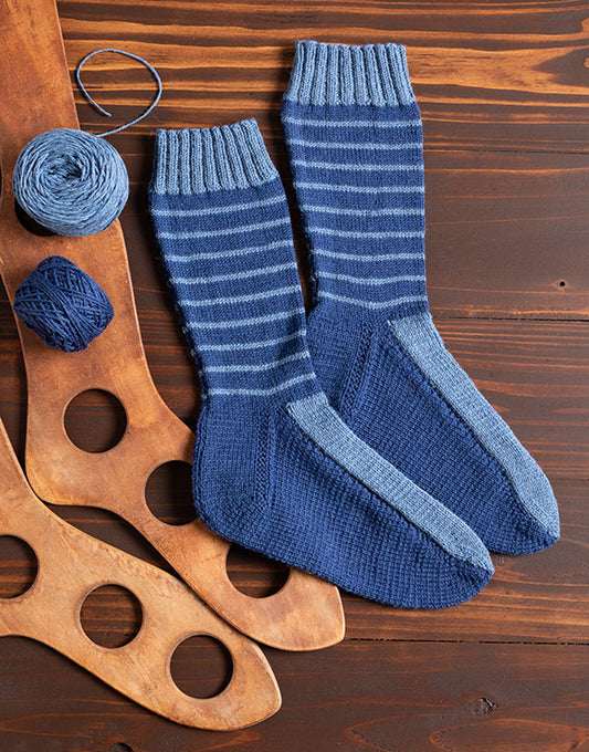 Weldon’s-Inspired Re-Footed Socks Knitting Pattern