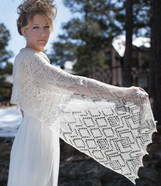 White Queen Stole Knitting Pattern DownloadImage