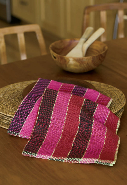Striped Napkins with Pick-up Weaving Pattern DownloadImage