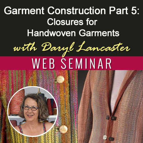 Garment Construction Part 5: Closures for Handwoven Garments – Long ...