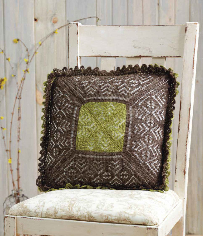 A Lace Pillow a la Orenburg to Knit Knitting Pattern DownloadImage