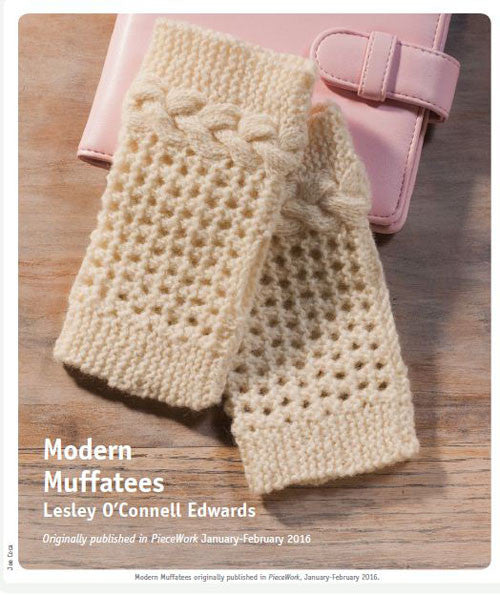 Modern Muffatees: Wrist Warmers and Fancy Fingerless Gloves Pattern DownloadImage