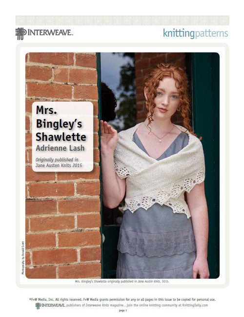 Mrs. Bingley's ShawletteImage