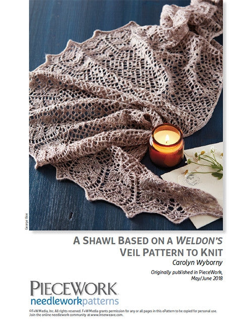 A Shawl Based on a Weldons Veil Pattern to Knit DownloadImage