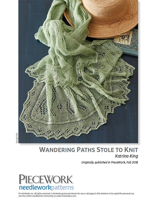 Wandering Paths Stole to Knit Pattern DownloadImage