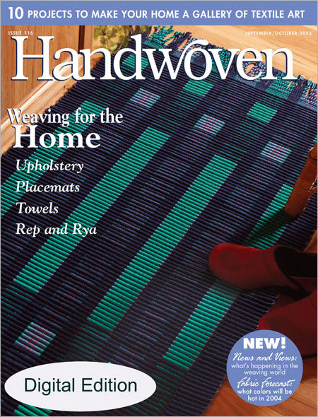 Handwoven, September/October 2003 Digital EditionImage