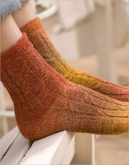 Pilaster Socks Knitting Pattern DownloadImage