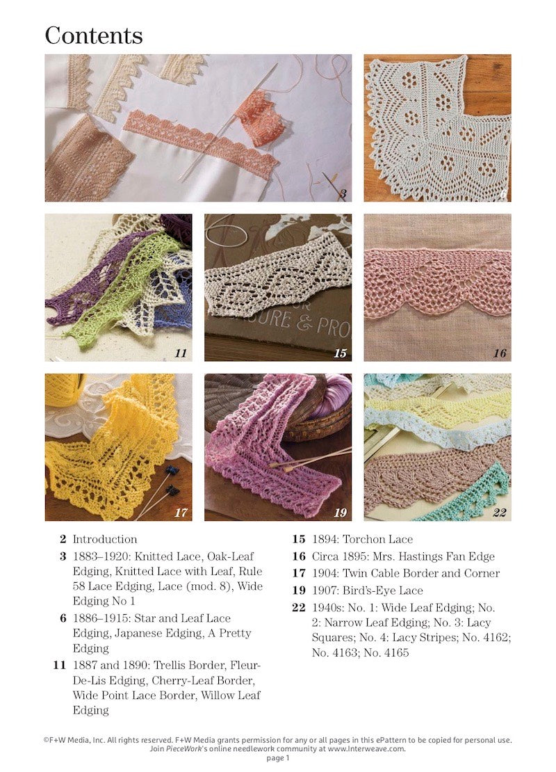 A Lace Revival: 25 Vintage Edgings to Knit eBook